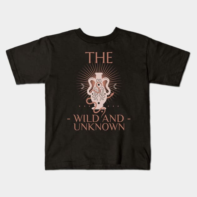 The Wild And Unknown Design Kids T-Shirt by ArtPace